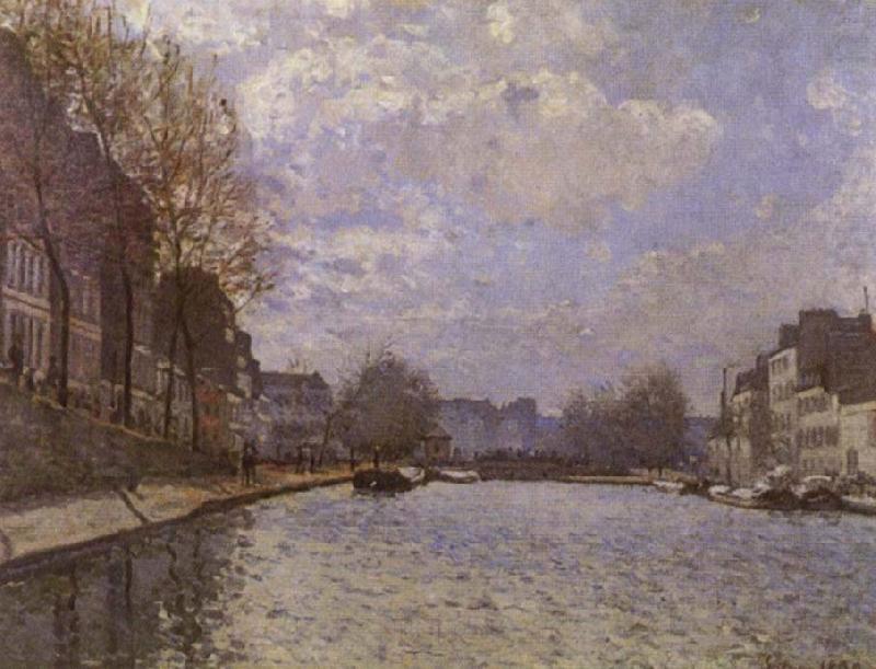 Alfred Sisley The Saint-Martin canal in Paris china oil painting image
